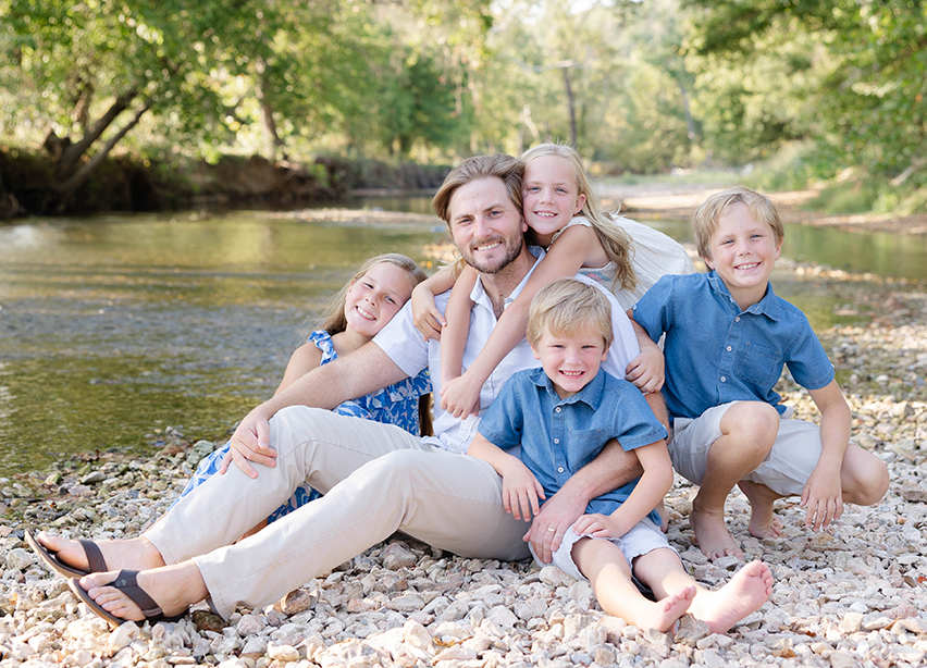 Photo of Hunter Green with his family